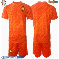 Maglie da calcio Francia Portiere Seconda Maglia Bambino Europei 2024 Manica Corta (+ Pantaloni corti)